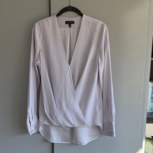 rag & bone Light Purple Wrap Blouse